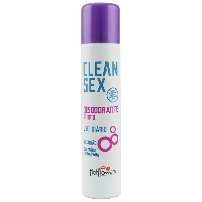 Clean Sex Desodorante íntimo Uso Diário 100ml Hot Flowers