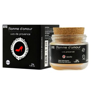 VELA FLAMME D´AMOUR LINHA SADO 30G SANTO