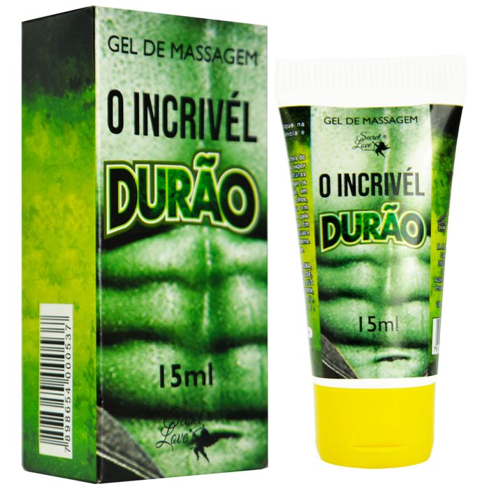 O Incrível Durão Gel Ereção 15ml Segred Love