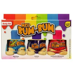 Meu Bum Bum Kit Sexo Anal 03 Unidades Pepper Blend