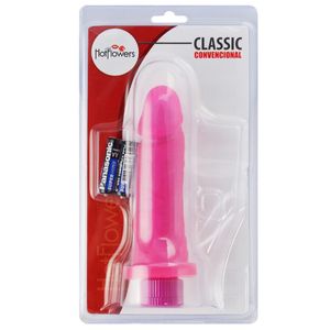 Protese Vibrador Controle Interno 16 X 4cm Hot Flowers