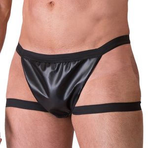 Cueca Sensual Couro Preta Sexy Fantasy