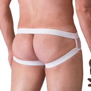 Cueca Sensual Tule Branco Sexy Fantasy