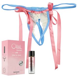 Kit Oral Gourmet Fio E Gel Beijavel Pimenta Sexy