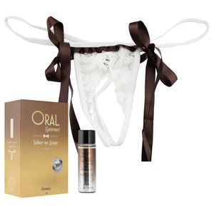 Kit Oral Gourmet Fio E Gel Beijavel Pimenta Sexy