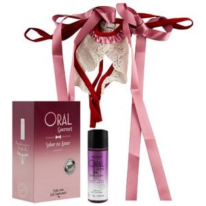 Kit Oral Gourmet Fio E Gel Beijavel Pimenta Sexy