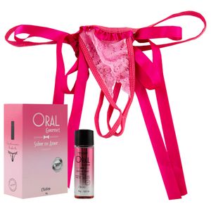 Kit Oral Gourmet Fio E Gel Beijavel Pimenta Sexy