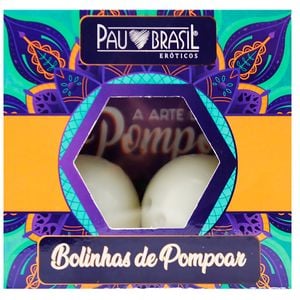 Kit Bolinha De Pompoar 02 Unidades Pau Brasil