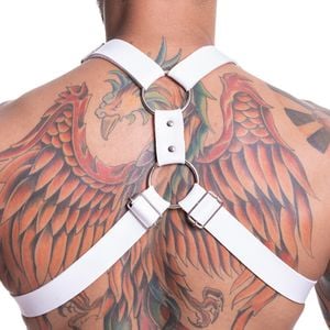 Harness Formato X Em Couro Sintetico Sd Clothing