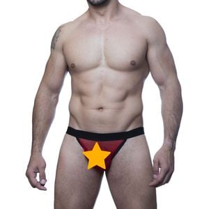 Jock Tule Vermelho Vies Preto Sd Clothing