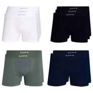 Kit 10 Cuecas Boxer Sem Costura Microfibra Lupo