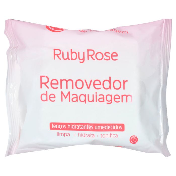 Lenço Removedor De Maquiagem 25 Lenços Ruby Rose