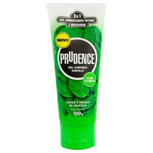 Gel Lubrificante Intimo Sabor Hortela 100g Prudence