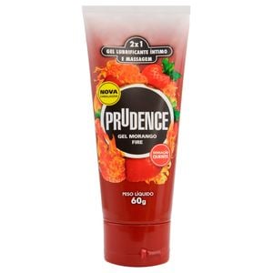 Gel Lubrificante Intimo Sabor Morango Fire 60g Prudence