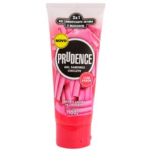 Gel Lubrificante Intimo Sabor Chiclete 100g Prudence