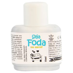 Seja Foda No Carro Hot Ice 15ml Segred Love