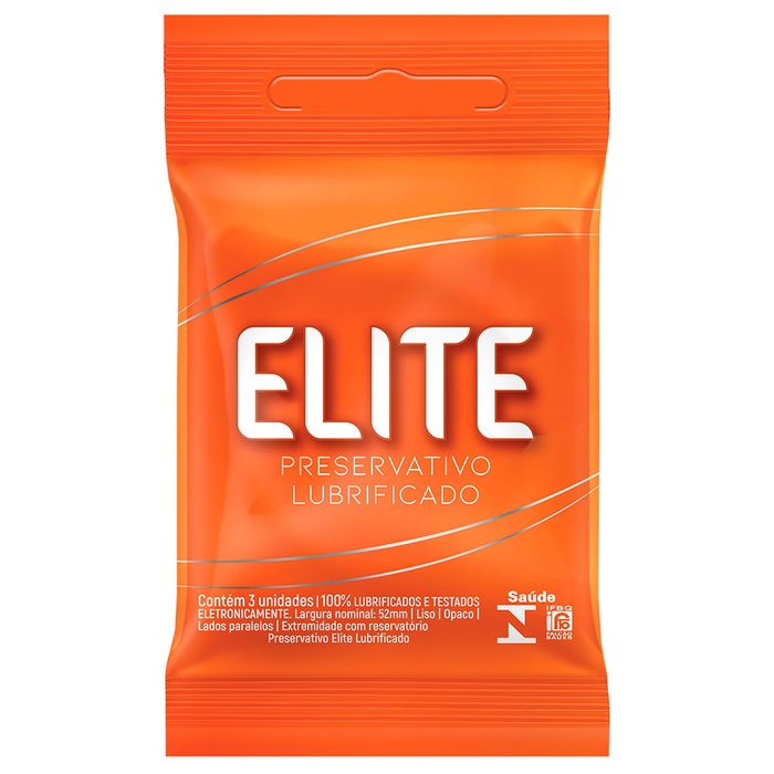 Preservativo Elite Lubrificado 03 Unidades Blowtex