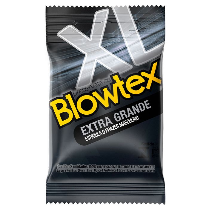 Preservativo Extra Grande 03 Unidades Blowtex