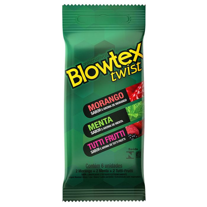 Preservativo Sabores Twist 06 Unidades Blowtex