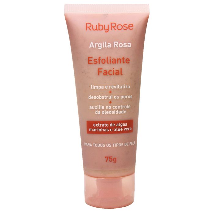 Esfoliante Facial Argila Rosa 75g Ruby Rose