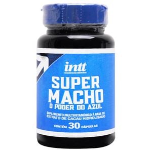 Super Macho O Poder Do Azul 30 Capsulas Intt