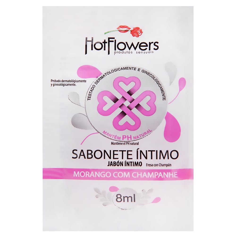 Sabonete íntimo Líquido Sachê ml Hot Flowers Gall