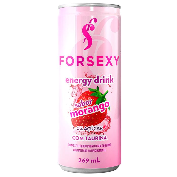 Energy Drink Morango 269ml For Sexy