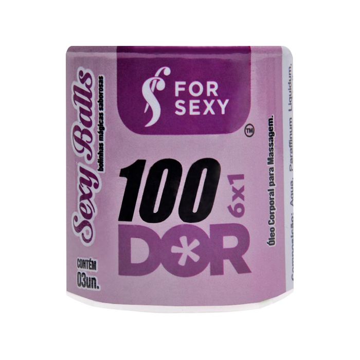 100dor 6x1 Sexy Ball Bolinha Anal 03 Unidades For Sexy
