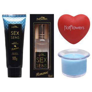 Kit Sex Sens 05 Itens Hot Flowers