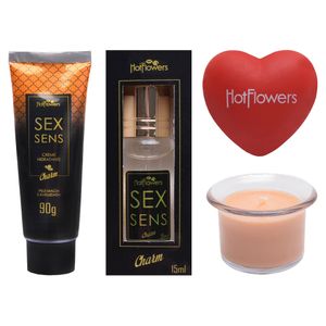 Kit Sex Sens 05 Itens Hot Flowers