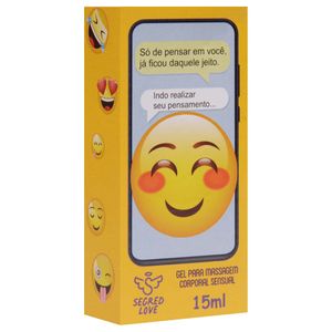 Emoji Indo Realizar Gel Masculino 15ml Segred Love