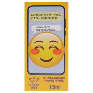 Emoji Indo Realizar Gel Masculino 15ml Segred Love