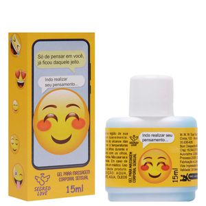 Emoji Indo Realizar Gel Masculino 15ml Segred Love