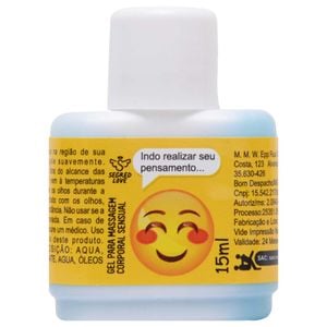 Emoji Indo Realizar Gel Masculino 15ml Segred Love