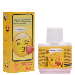 Emoji Nao Vejo A Hora Gel Lubrificante 15ml Segred Love