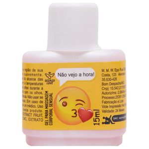 Emoji Nao Vejo A Hora Gel Lubrificante 15ml Segred Love