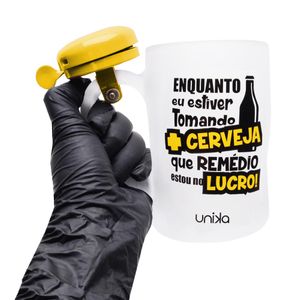 Caneca Chopp Campainha Cerveja Lucro Unika Games