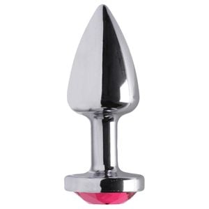 Plug Anal Plastico Abs Cromado 7 X 25cm Hot Pink