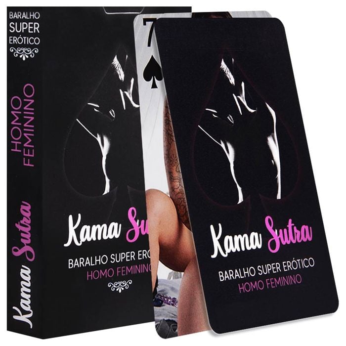 Baralho Kama Sutra Super Erótico Lésbica 55 Cartas Copag
