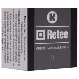 Retee Pomada Retardante Masculino 7g Kgel