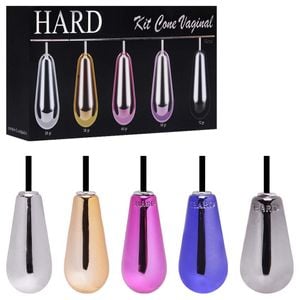 Kit Cone Vaginal Metal 05 Unidades Hard