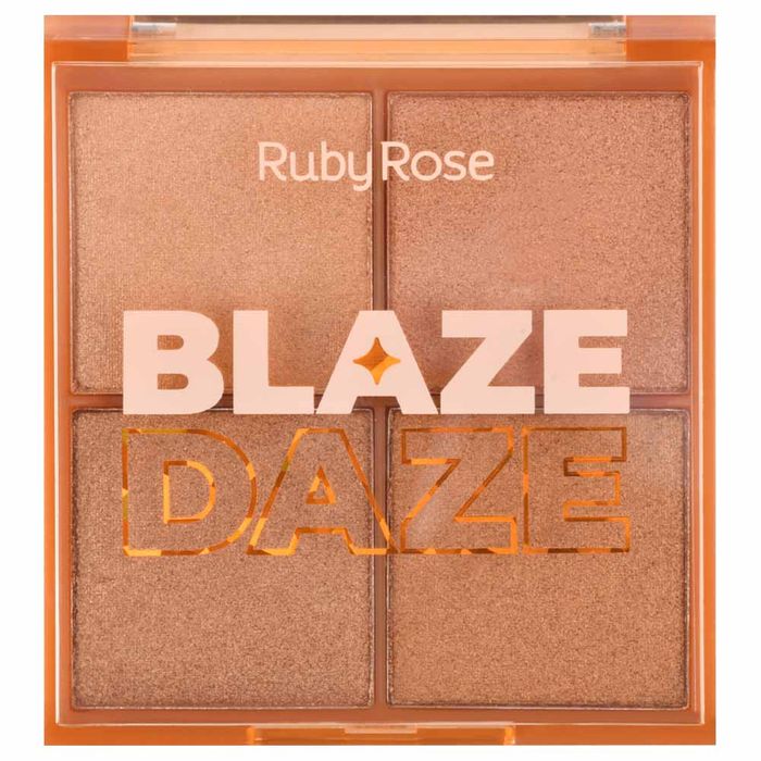 Paleta De Iluminador Glow Blaze Daze Ruby Rose