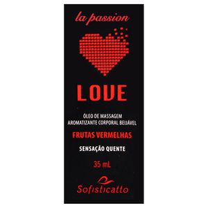 Love Hot Oleo Beijavel Massagem 35ml Sofisticatto