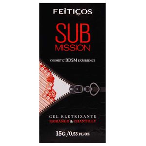 Submission Gel Beijo De Sudito Eletrizante 15g Feiticos