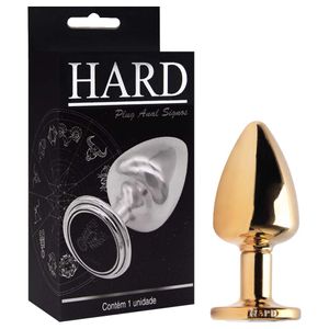 Plug Anal G Metal Dourado Signos Hard