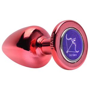 Plug Anal G Metal Vermelho Signos Hard