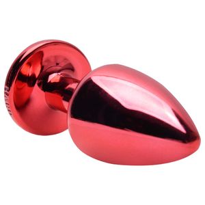 Plug Anal G Metal Vermelho Signos Hard