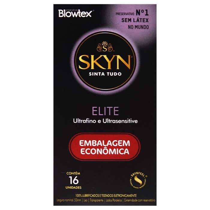 Preservativo Skyn Elite Caixa 16 Unidades Blowtex