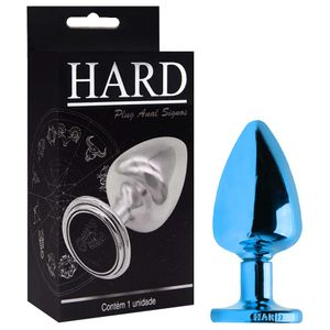 Plug Anal G Metal Azul Signos Hard