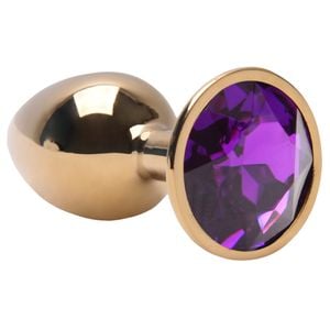 Plug Anal Aco Dourado Pedra Vipmix